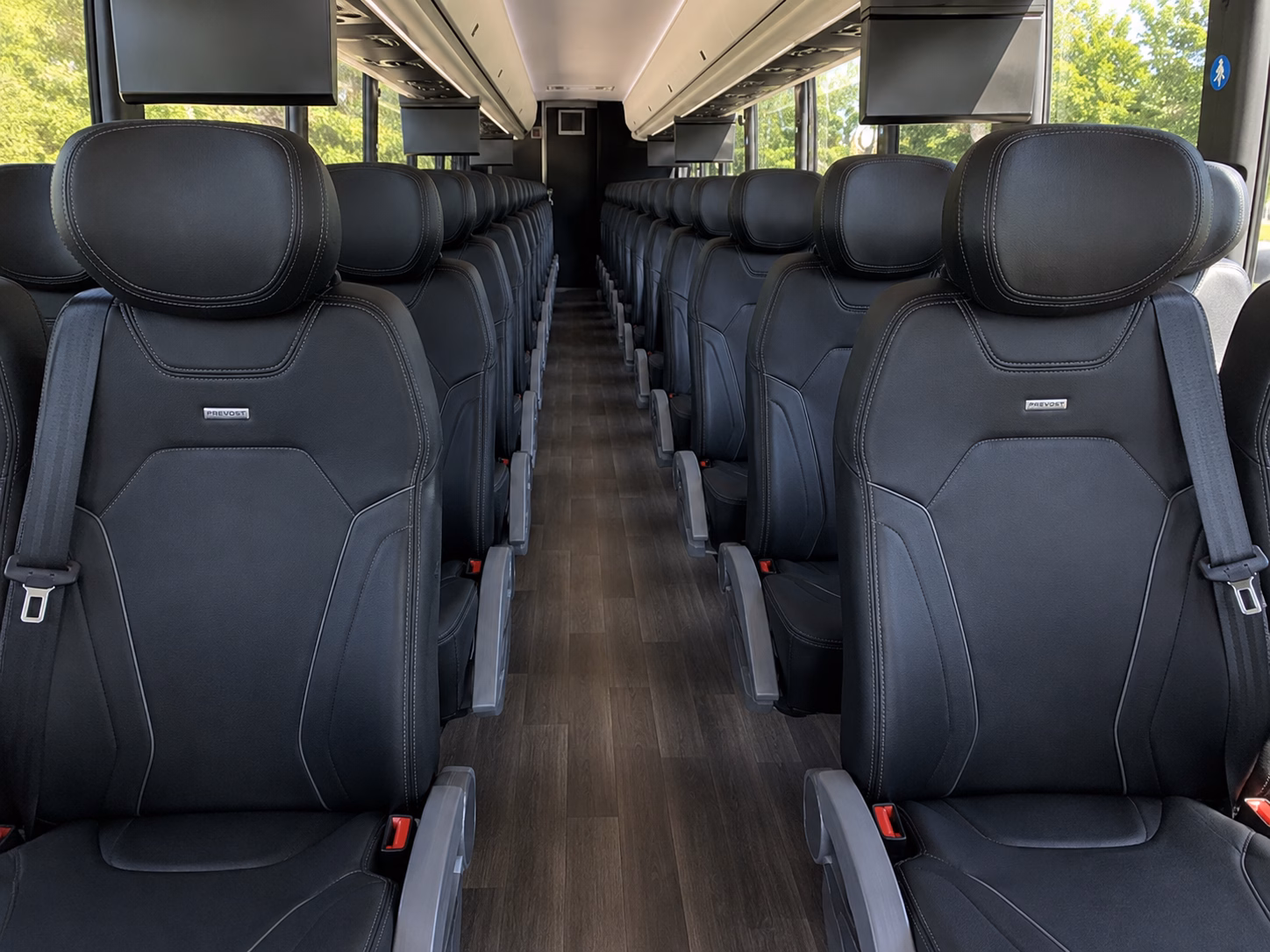 bloomfield charter bus rental inside
